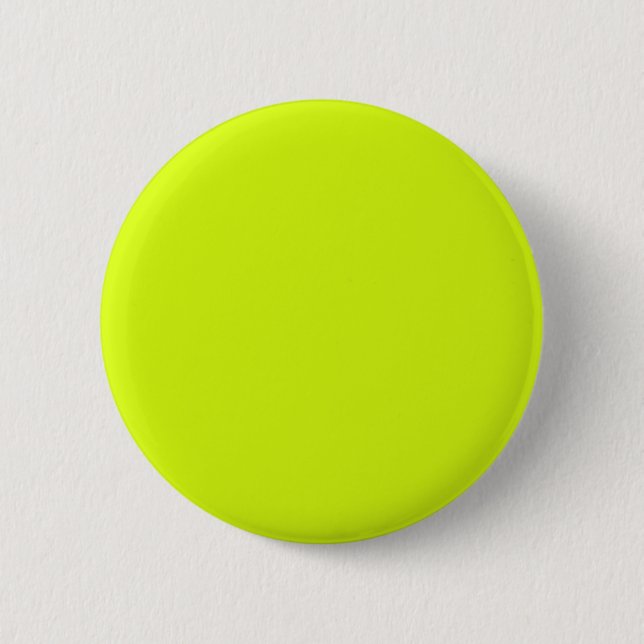 Chartreuse Yellow solid colour 2 Inch Round Button (Front)