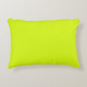  Chartreuse Yellow (solid colour)  Accent Pillow