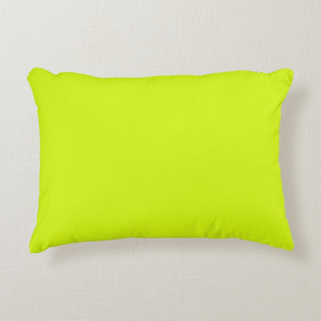  Chartreuse Yellow (solid colour)  Accent Pillow (Front)
