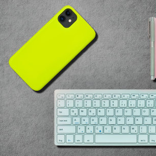 Chartreuse yellow -solid colour iPhone 11 case