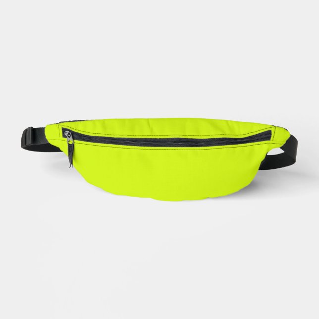 Chartreuse Yellow solid colour Fanny Pack (Front)