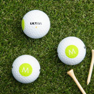 Chartreuse Yellow solid colour Golf Balls