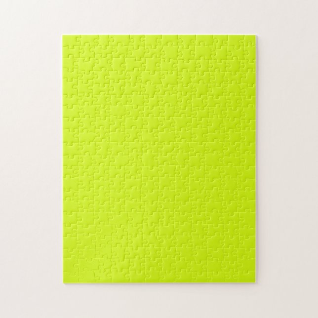  Chartreuse Yellow (solid colour)  Jigsaw Puzzle (Vertical)