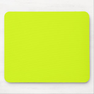Chartreuse Yellow solid colour Mouse Pad