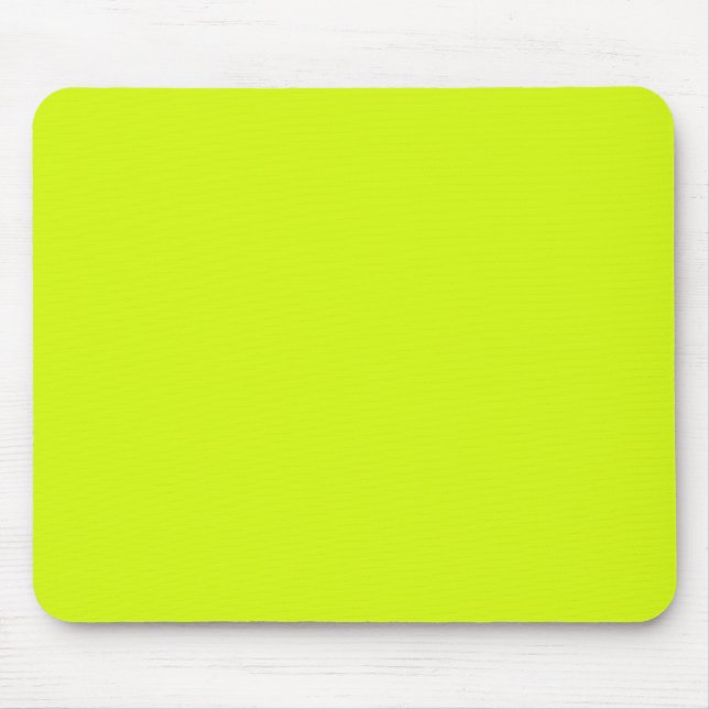 Chartreuse Yellow solid colour Mouse Pad (Front)