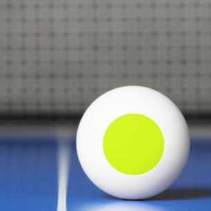 Chartreuse Yellow solid colour Ping Pong Ball