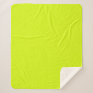  Chartreuse Yellow (solid colour)  Sherpa Blanket
