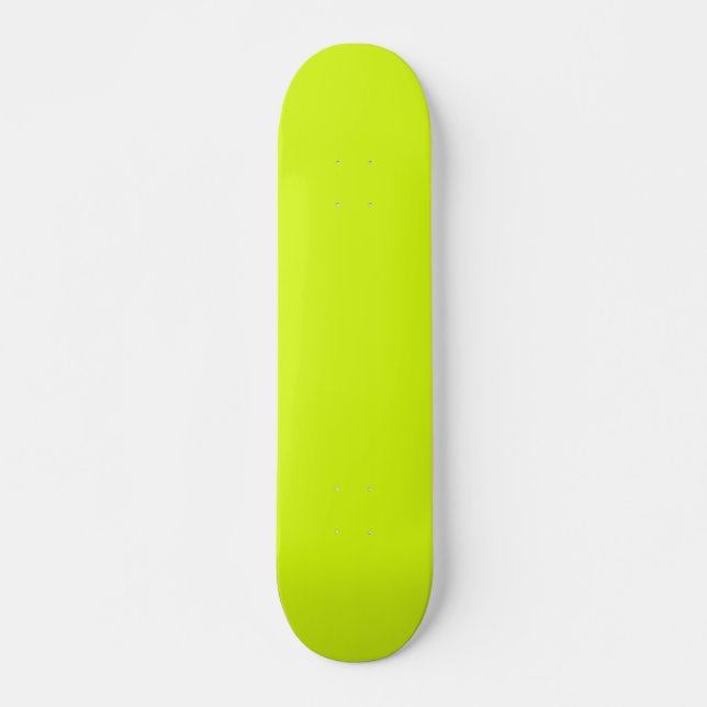  Chartreuse Yellow (solid colour)  Skateboard (Front)