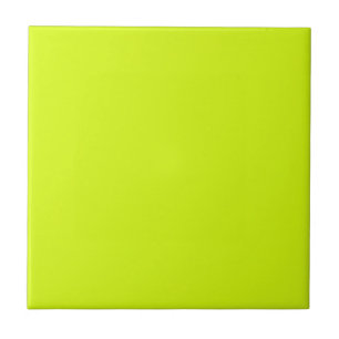 Chartreuse Yellow solid colour Tile