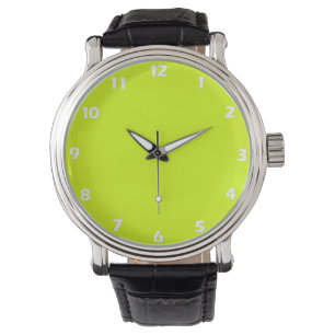 Chartreuse Yellow solid colour Watch