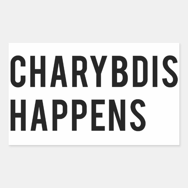 Charybdis happens sticker (Front)