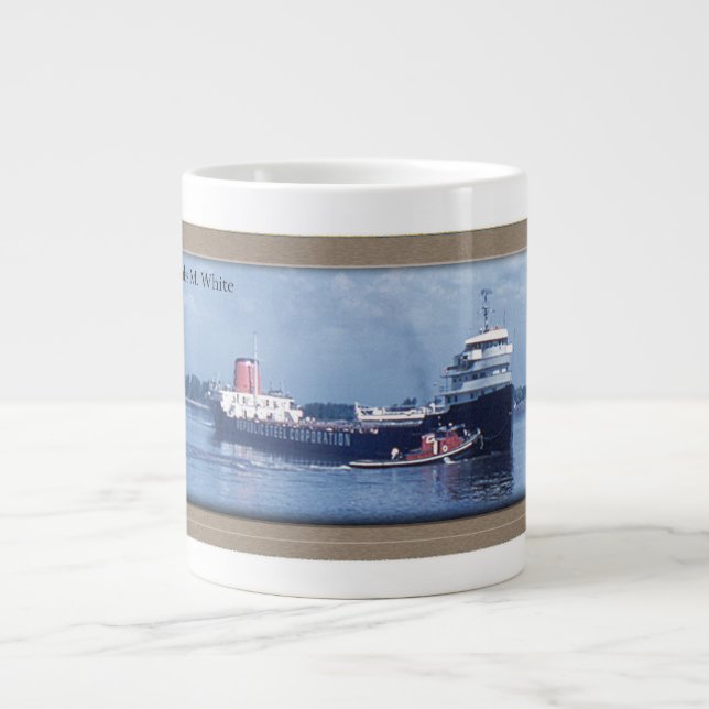 Chas M. White jumbo mug (Devant)