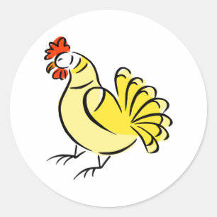Chase Chicken Classic Round Sticker