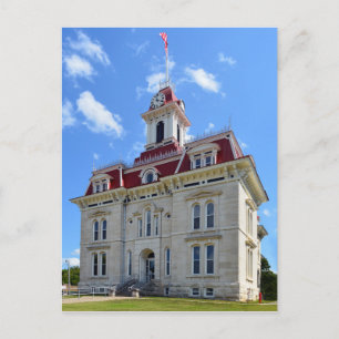 Chase County, Kansas, Courthouse Postcard