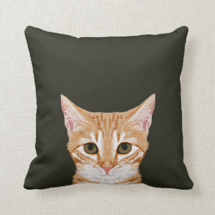 Chase - Cute tabby cat pillow for cat person gifts