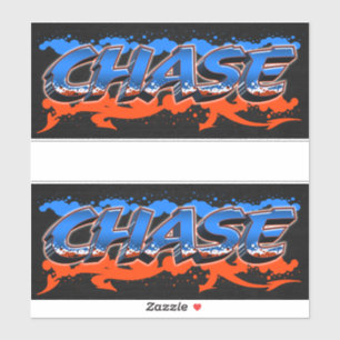 Chase First Name Graffiti Sticker