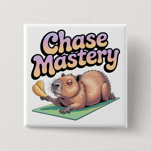 Chase Mastery 2 Inch Square Button (Front)