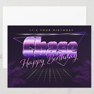 Chase Name First Name pura retro card Birthday