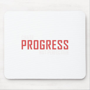 Chase Progress Not Perfection Sticker Mouse Pad