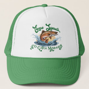 "Chase Sunsets and Catch Memories" Trout Fishing Trucker Hat