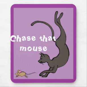 Chase that mouse mouse pad