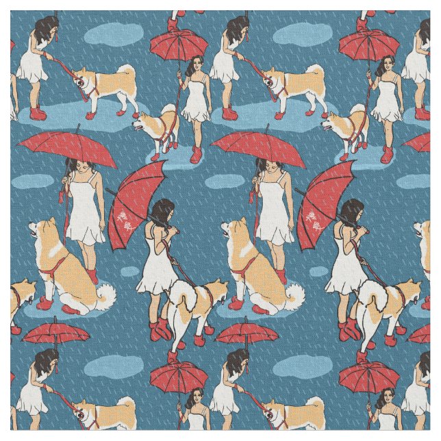 Chase the clouds away fabric (Close Up)