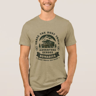Chase the Dust Trails®: Adventure Echoes™ Retro RV Tri-Blend Shirt