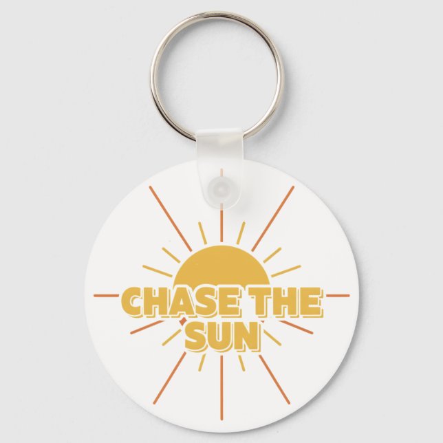 Chase The Sun Keychain (Front)