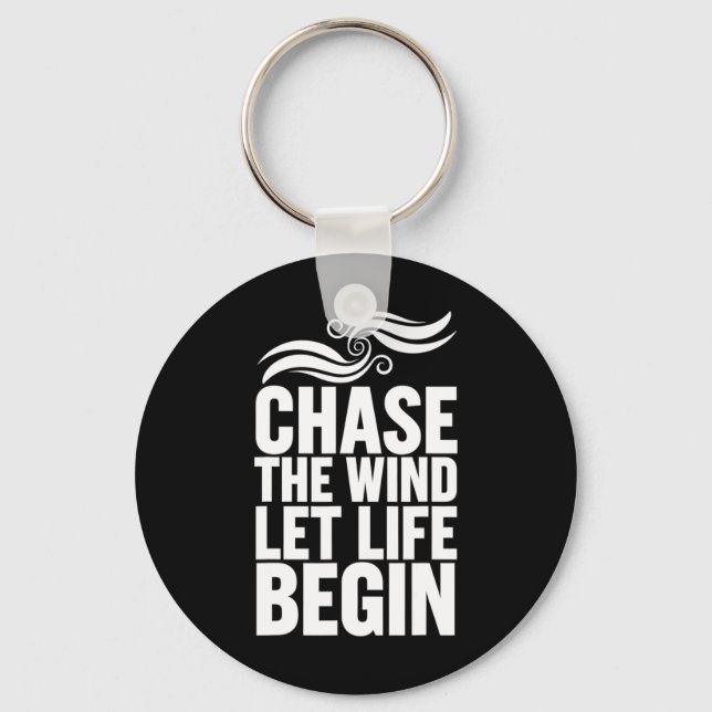 Chase The Wind Let Life Begin Equestrians &amp; Ho Keychain (Front)