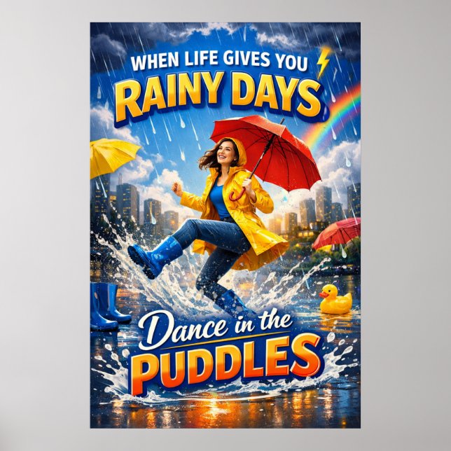 "chase your dreams", "funny motivational quotes",  poster (Front)