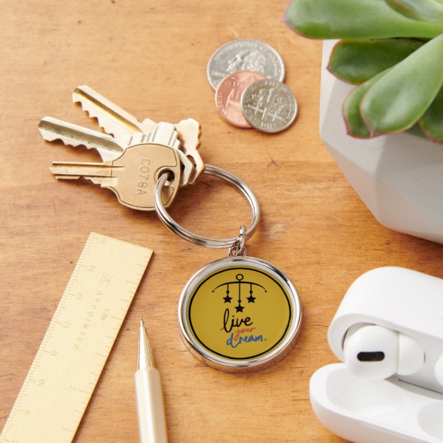 "Chase Your Dreams Keychain" Keychain (Desk)