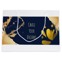 Chase your dreams large gift bag