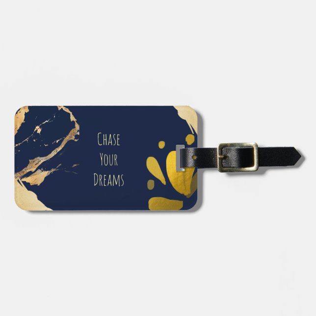 Chase your dreams luggage tag (Front Horizontal)
