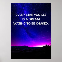 Chase your Dreams Motivational Poster