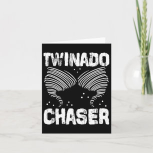 Chaser Funny Mom Dad Twin Parents Card