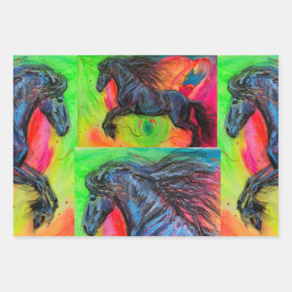 CHASING DREAMS Wrapping Paper Flat Sheet Set of 3