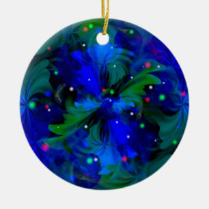 Chasing Fireflies Ceramic Ornament