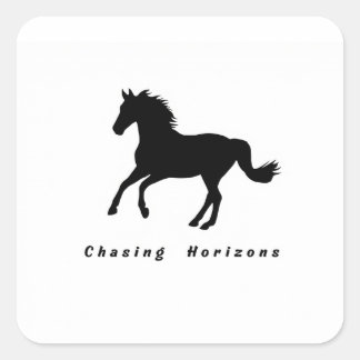 Chasing Horizons Custom Square Sticker