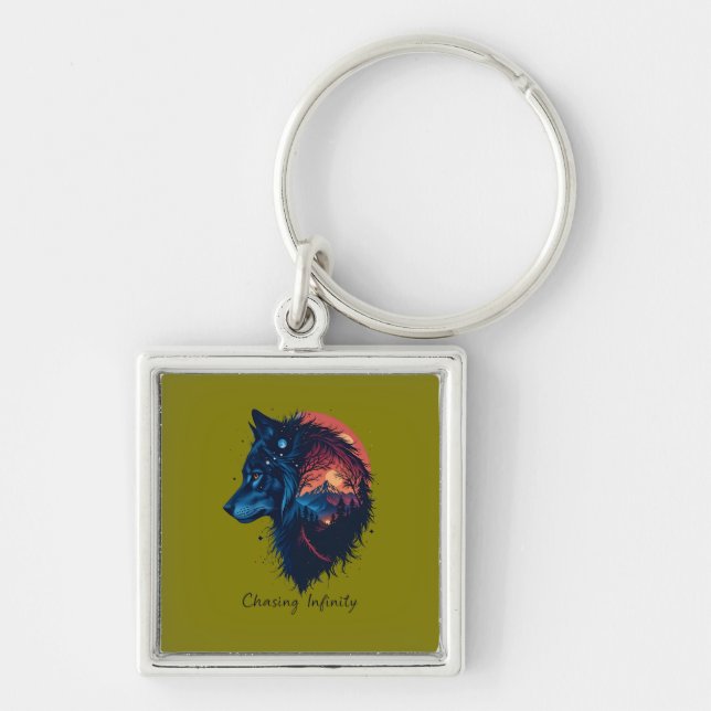 Chasing Infinity keychain (Front)