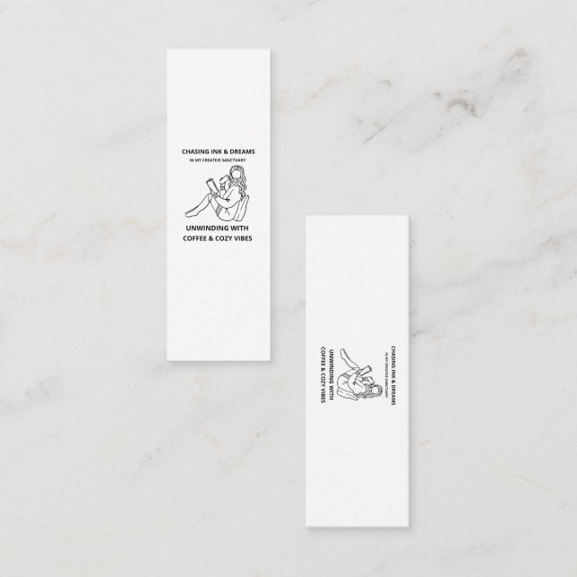 Chasing Ink and Dreams | Cozy Creative Sanctuary  Calling Card (Front/Back)