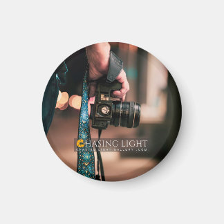 'Chasing Light Gallery' Circle Magnet