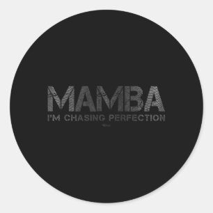 Chasing Perfection Basball Court Legend Motivation Classic Round Sticker