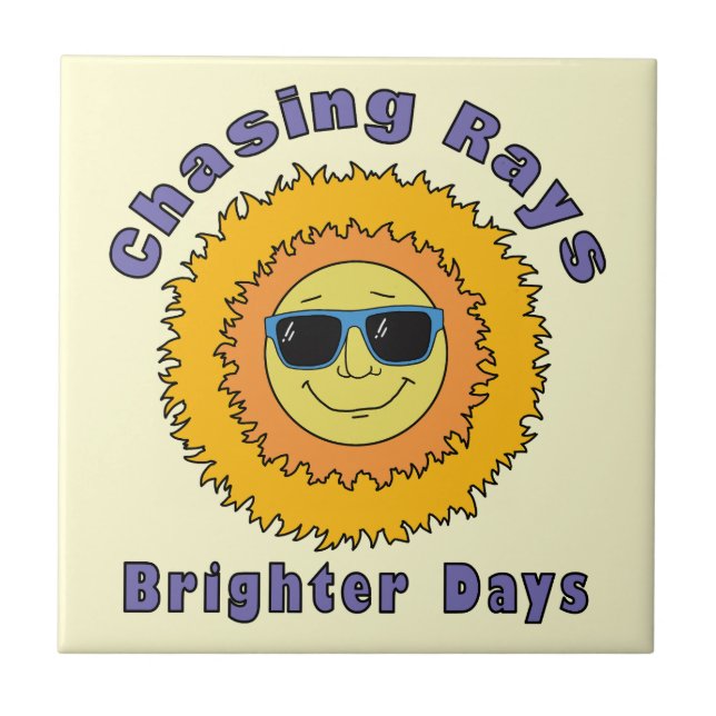 Chasing Rays Tile (Front)