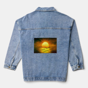 Chasing Sunsets, Catching Dreams Denim Jacket