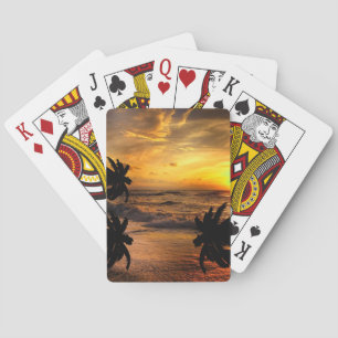 CHASING SUNSETS OCEAN SCENERY NATURE PLAYING CARDS