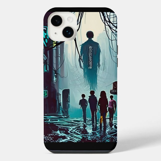 Chasing the Bad Guys (Version 2) iPhone Case (Back)