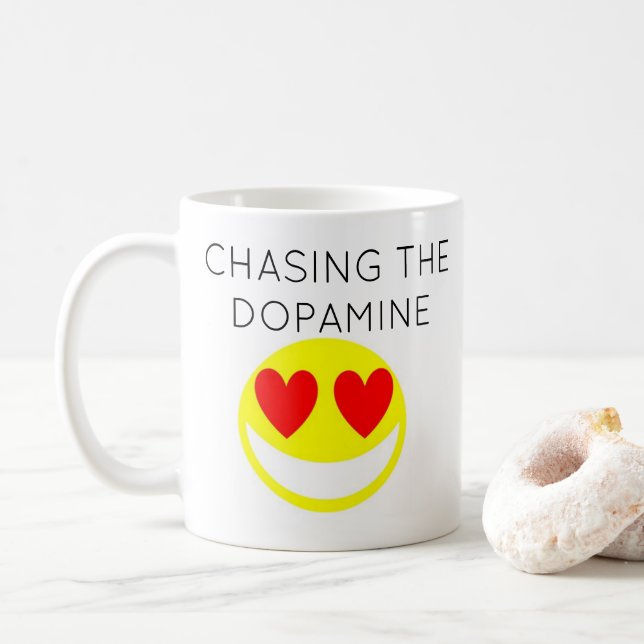 Chasing the dopamine, it's an ADHD thing... Coffee Mug (With Donut)
