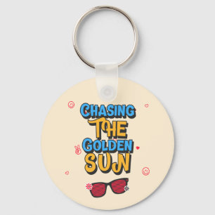 Chasing the Golden Sun Keychain