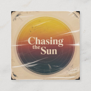 Chasing The Sun Square Business Card