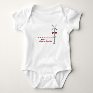 Chasing Trains Baby Bodysuit